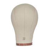 Maxbell Canvas Mannequin Head Model Manikin Wig Display Stand for Scarf Beauty Salon 23inch