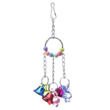 Maxbell Maxbell 1 Pc Colorful Chain Bell Toy Chewing Toy for Parrots Bird Cage Hanging Toy