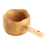 Maxbell Wood Sauna Ladle Water Dipper Portable Sturdy Smooth Surface Multifunctional