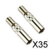 Maxbell 35xVehicle Motorcycle Copper Valve Extension Adapter Cap 39mm Metal Straight
