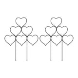 Maxbell 2 Pieces Plant Trellis Metal Garden Trellis for Potted Plants Pothos Jasmine Black