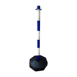 Maxbell Traffic Delineator Post Cone Parking Post Water Fillable Garage Caution Sign Blue White