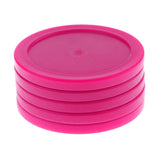 Maxbell 5 Pieces 62mm Air Hockey Replacement Pucks for Full Size Air Hockey Tables Pink - Aladdin Shoppers