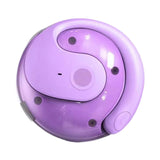 Maxbell Ear Hanging Headphone Earphone with Charging Case for Running Cycling Gaming Purple