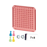 Maxbell Addition Board Game Math Manipulatives for Kids Boy and Girls Birthday Gifts pink