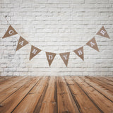 Maxbell CANDY BAR Hessian Bunting Banner Pennant Rustic Wedding Decor 8 Flags