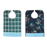 Maxbell 2 Pieces Reusable Adult Bib Mealtime Cloth Protector Disability Aid Apron 03