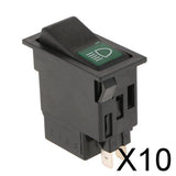 Maxbell 10xAutomobile Truck Car Vehicle Engineering Rocker Button One Gear 2 Pin Switch