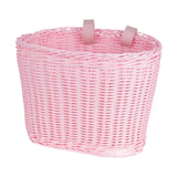 Kids Bike Basket Portable Bicycle Basket for Riding Boys Girls Balance Bikes Pink L