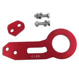 Maxbell Universal Screw Billet Aluminum Racing Rear Tow Hook Kit CNC Anodized Red