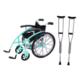 Maxbell Crutchs Wheelchair Models Experiment Stem Projects Toy Doll House Accessories Green