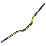 Maxbell Bike Handlebar Replace Part 31.8mm Clamp Dia High Performance Aluminum Alloy Black Yellow