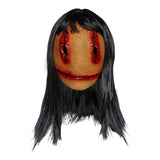 Maxbell Halloween Mask with Wigs for Men Women Headgear for Role Play Party Carnival