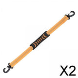 Maxbell 2xPortable Skating Shoes Carrier Strap with End Hooks Belt Ski Boot Strap Orange
