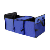 Maxbell Car Trunk Storage Box Waterproof Grocery Organizer for Outdoor Picnic Travel Blue