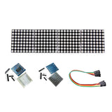 4pcs MAX7219 Dot Matrix 8x8 LED Display Module Arduino DIY Raspberry Pi Kit with 5P DuPont Cable