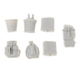 Maxbell 1/35 Military Soldier Food Supplies Basket Cask Models for Sand Table Scene