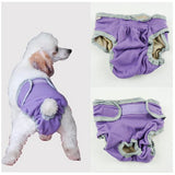 Maxbell Maxbell Female Pet Dog Puppy Physiological Sanitary Pant Diaper Underwear Purple M