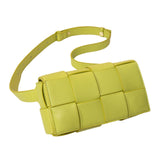 Maxbell Mini Woven Crossbody Bag Fashion Handbag with Adjustable Belt Shoulder Purse