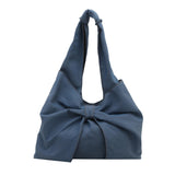 Maxbell Women's Underarm Bag Armpit Bag Canvas Handbag for Dating Traveling Leisure Dark Blue