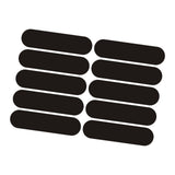 Maxbell 10x Reflective Stickers Decor Warning Sticker for Bicycle Vehicles Rain Gear Black