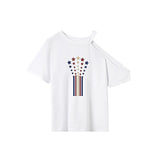 Maxbell Maxbell Women's T Shirt Summer Outfits Trendy Short Sleeve Top for Work XXL