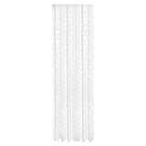 Maxbell Transparent Lace Curtain Decor Privacy Elegant White for Bathroom Patio Yard 150 cmx250 cm