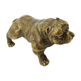 Maxbell Dog Figurine Craft Mini Ideal Gift Sturdy Sculpture for Cabinet Bedroom Home Copper
