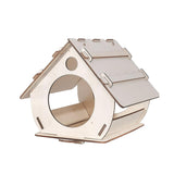 Maxbell Maxbell Unfinished DIY Wooden Bird House Hand on Bird Nest for Yard Backyard Outdoor 19.9x30.4x17.8cm