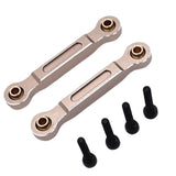 Maxbell 2x RC Car Chassis Fixing Linkage Rod Front Steering Fixed Rod for 1:14 14211 Champagne Silver