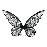 Maxbell Butterfly Wing Adults and Kids Photo Props Decor for Halloween Show Festival Black
