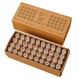 Maxbell Maxbell 40x Alphabet Stamps Decorative Stamper for Journaling Scrapbooking DIY Craft Style A