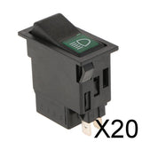 Maxbell 20xAutomobile Truck Car Vehicle Engineering Rocker Button One Gear 2 Pin Switch