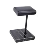 Maxbell Luxury Marble Base Fashion Watch Display Stand Jewelry Case for Vanity Top silver rod