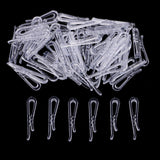 Maxbell 200Pcs 40*3mm Plastic Clip With Teeth For Dress Shirt Garment Packaging DIY - Aladdin Shoppers