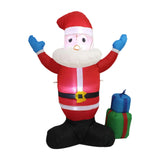 Maxbell LED Inflatable Christmas Santa Light up Inflatable Santa for Yard US Adapter