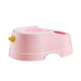 Children Butt Wash Basin with PVC Soft Cushion for Newborn 0 to 12 Years Old Pink