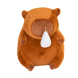 Maxbell Capybara Plush Toy with Snot Withdrawal Brown Capybara Stuffed Toy for kids
