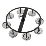 Maxbell 4 Pairs Hi Hat Tambourine Jingle Ring Hand Percussion Instrument - Aladdin Shoppers