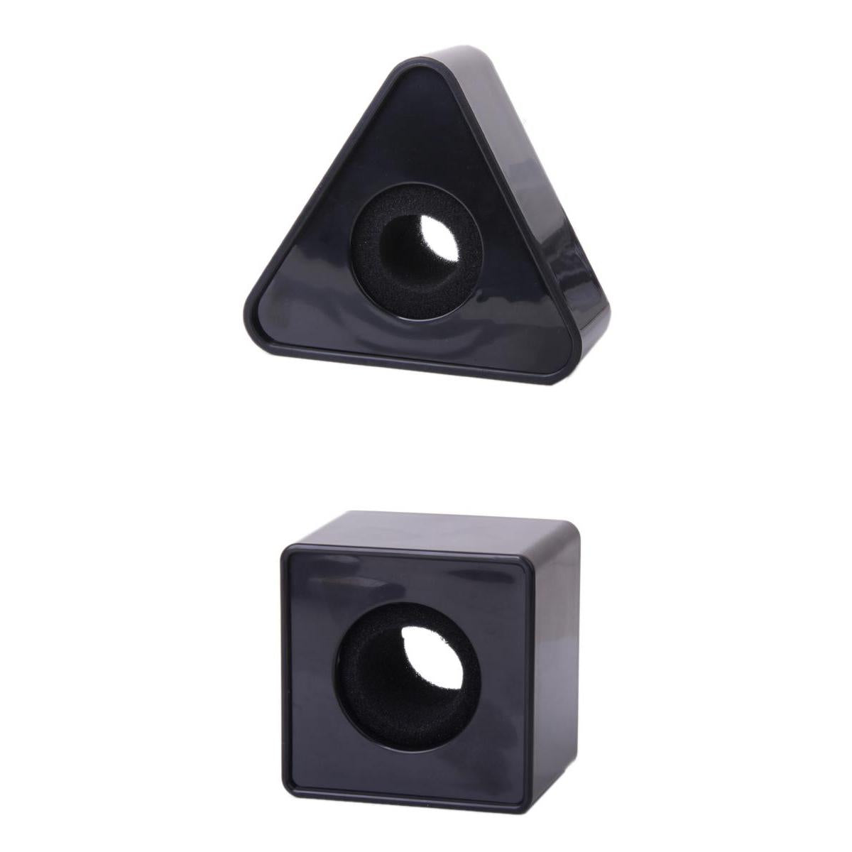 Maxbell 2xBlack ABS Molding Microphone Station for Interview Self-image Improve