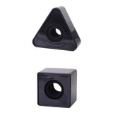 Maxbell 2xBlack ABS Molding Microphone Station for Interview Self-image Improve