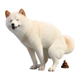 Maxbell Dog Figurine Creative Car Dashboard Decor for Bedroom Fireplace Cabinet White
