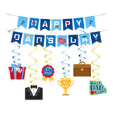Maxbell Happy Dad's Day Banner Romantic Home Decoration for Festival Backyard Office