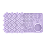 Maxbell Dog Slow Feeder and Lick Mat Training for Puppy Small Animals All Sized Dogs Purple