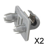 Maxbell 2xCar Sun Visor Clip Holder Hook for Audi A1 A3 S3 A4 S4 A5 S5 Q3 Q5 TT  Gray