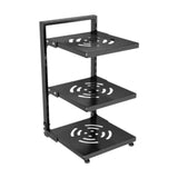 Maxbell Pot and Pan Organizer Organization Storage for Under Cabinet Home Countertop 3 Tier Black