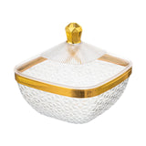 Maxbell Countertop Fruit Bowl with Lid Fruit Basket for Kitchen Counter Fruit Snacks Square S