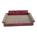 Maxbell Cat Scratcher Sofa Bed Grinding Claw Cat Scratching Board for Kitty Sleeping Red
