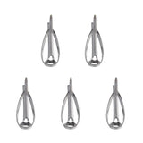 Maxbell Maxbell 5 Pieces Fishing Rod Guide Set Rod Building Repair Hard Corrosion resistance Rod Guides Ring Tip Hooks