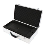 Maxbell Microphone Case Aluminum Impact Resistant Live Broadcast Hard Shell Mic Case 51x27x14cm argent